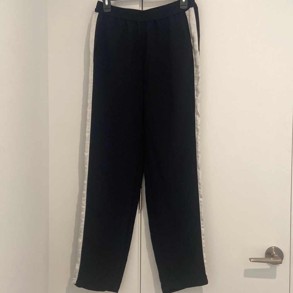 Chelsea28 | Size 6 | Black Track Pants | White Stripe - Picture 5 of 5
